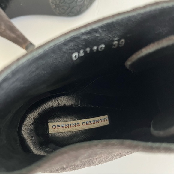 Opening Ceremony - Suede Ankle Lace-Up Boots - Picture 9 of 10